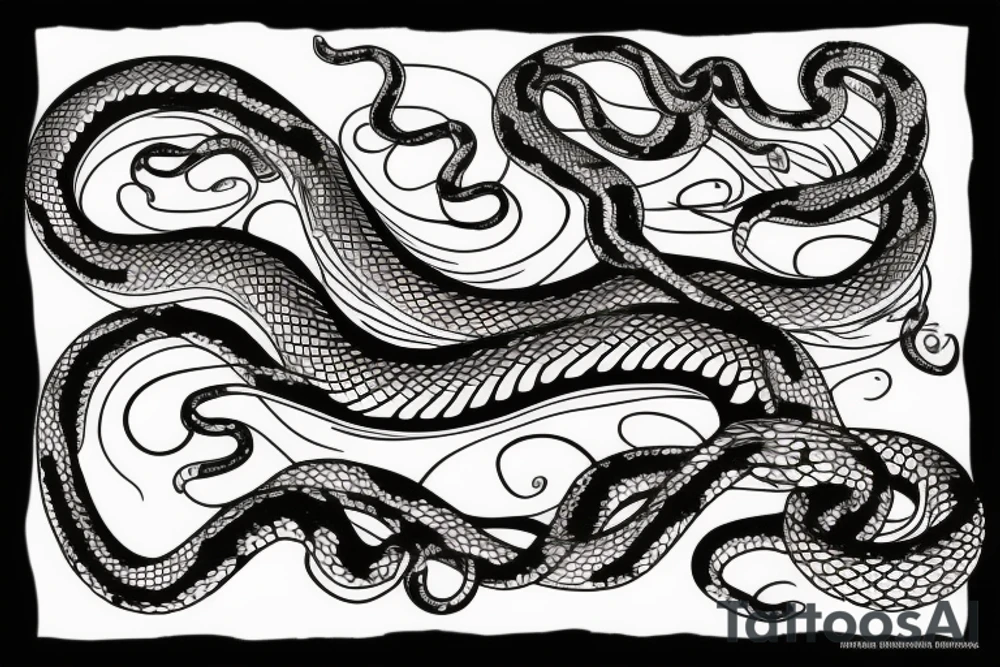 Snake that matches with an medusa tattoo idea