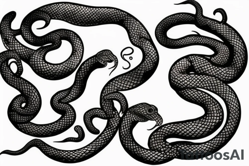 Snake that matches with an medusa tattoo idea