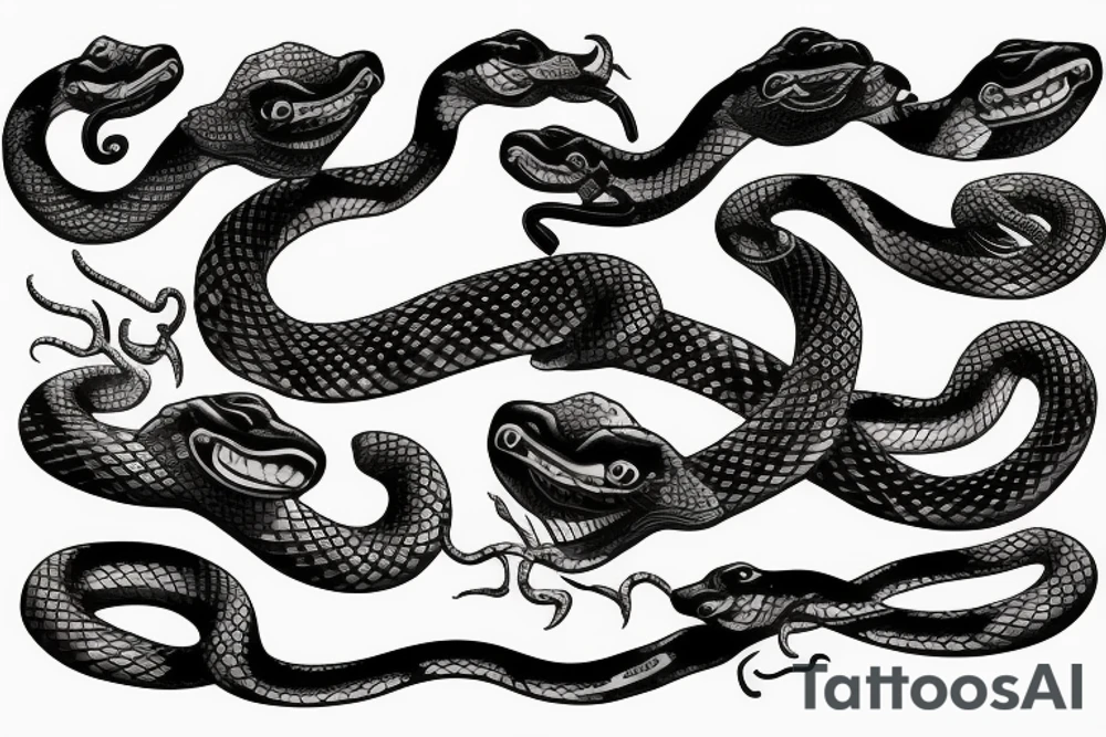 Snakes tattoo idea