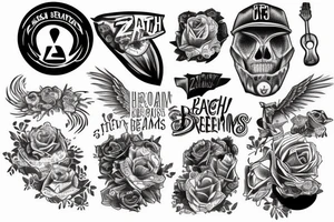 Zach Bryan 
Quiet Heavy Dreams tattoo idea