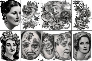 My great grandmother with her birth date August 18th 1920 tattoo idea