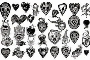 Dagger and heart tattoo idea
