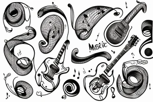Music solace tattoo idea