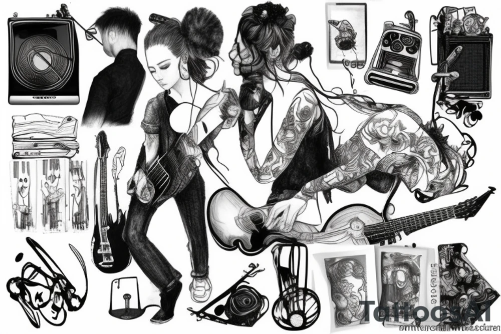Music solace tattoo idea