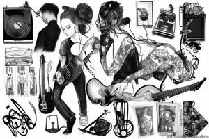 Music solace tattoo idea
