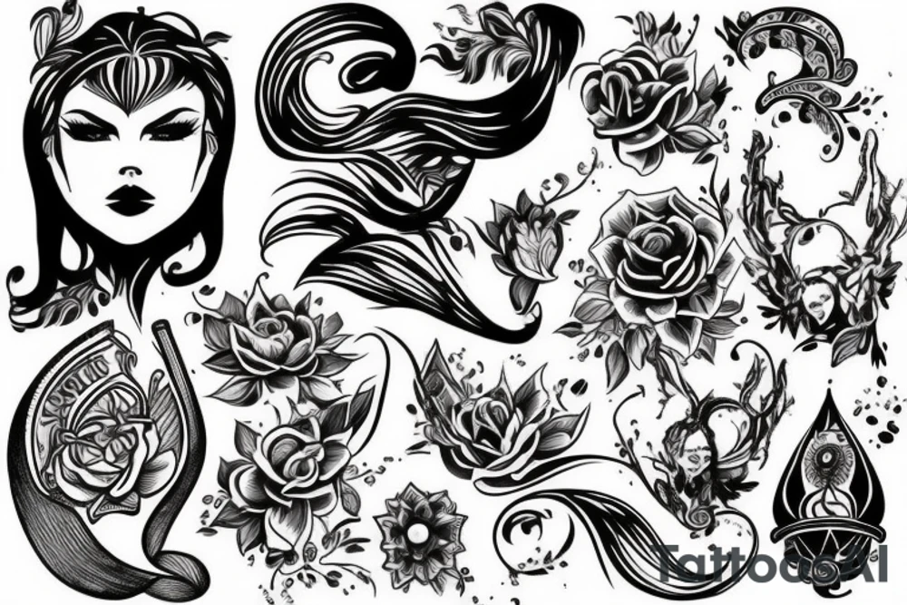 единорог tattoo idea