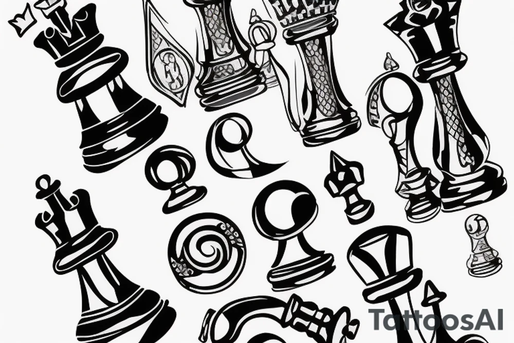 Chess piece tattoo idea