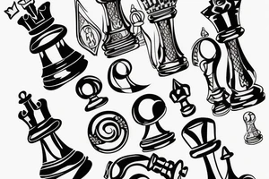 Chess piece tattoo idea