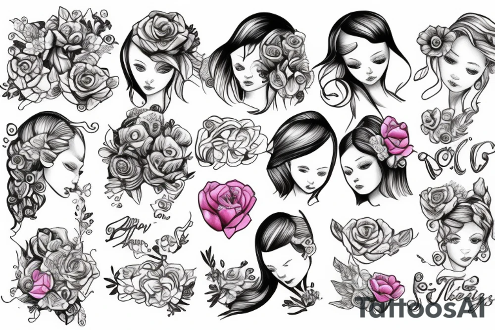 Baby girl hazel tattoo idea