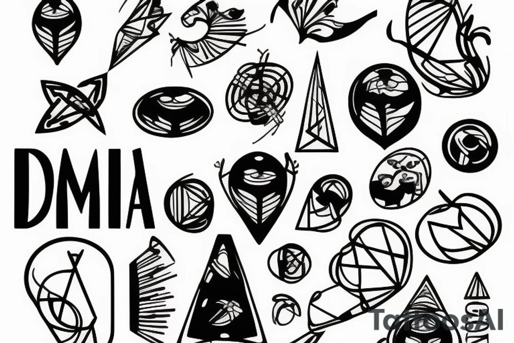 DNA/family/ parents/ balance tattoo idea