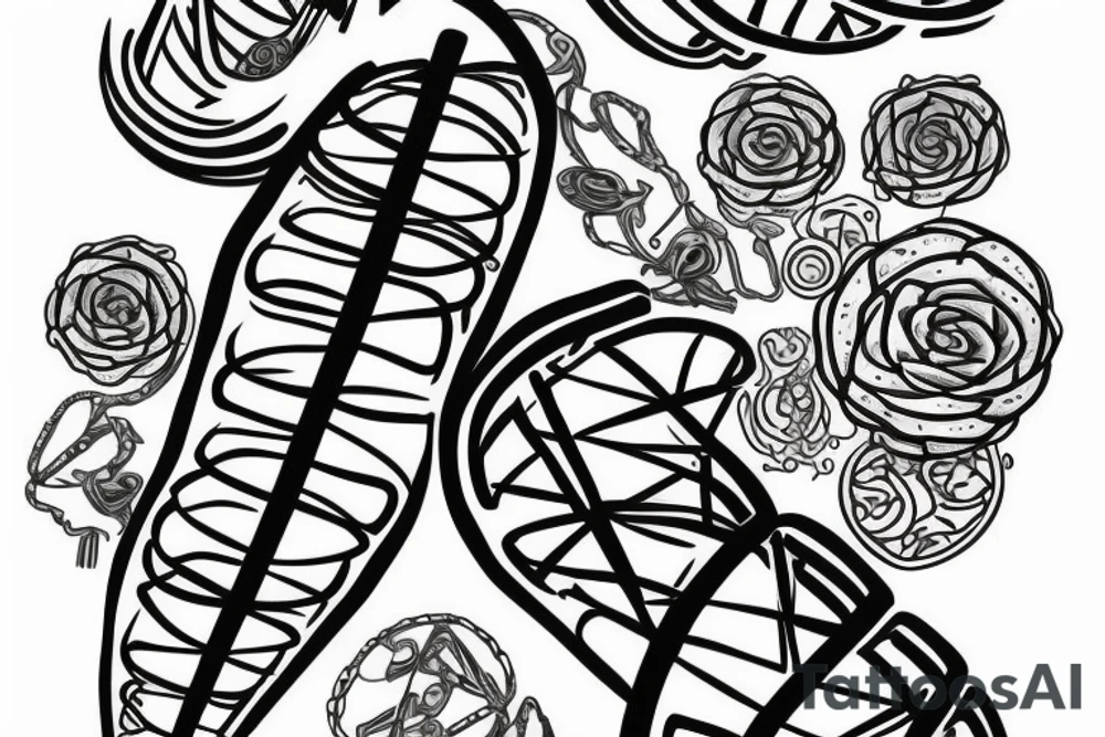 DNA strand the symbolize parents tattoo idea