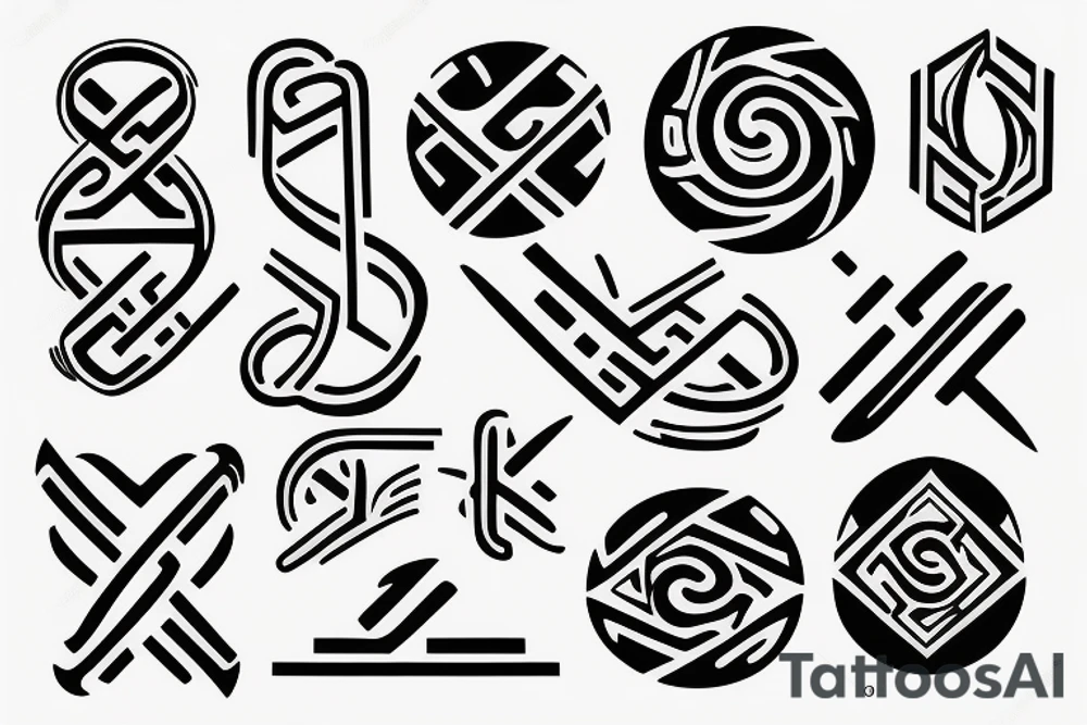DNA strand the symbolize parents tattoo idea