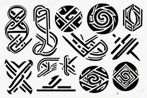 DNA strand the symbolize parents tattoo idea
