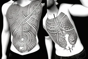 DNA strand the symbolize parents tattoo idea