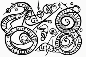 DNA strand tattoo idea
