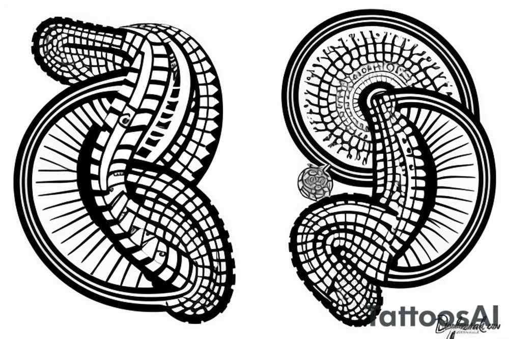 DNA strand tattoo idea