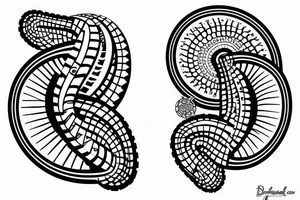DNA strand tattoo idea