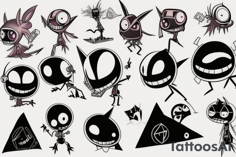 Invader zim tattoo idea