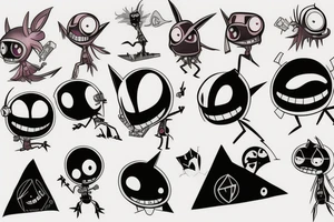 Invader zim tattoo idea