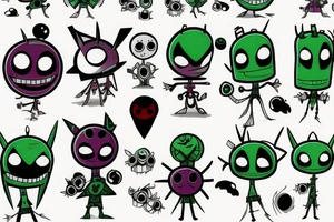 Invader zim gir tattoo idea