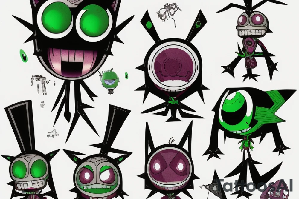 Invader zim gir tattoo idea