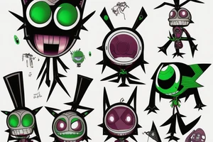 Invader zim gir tattoo idea