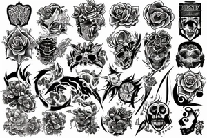 tattoo that looks like a website icon of a tattoo studio tattoo idea