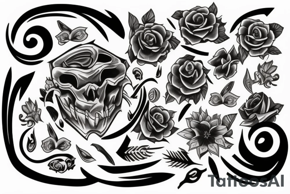 tattoo that looks like a website icon of a tattoo studio tattoo idea