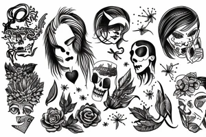 Person freeing themselves from their mind tattoo idea