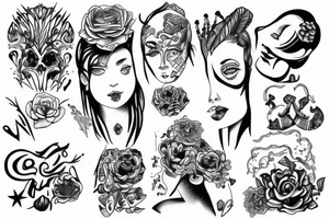 Person freeing themselves from their mind tattoo idea