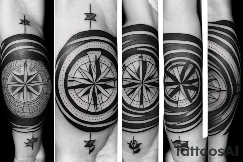 Family, compass tattoo idea