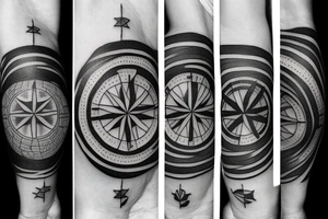 Family, compass tattoo idea