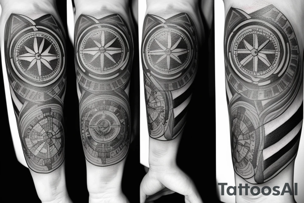 Family, compass tattoo idea