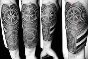 Family, compass tattoo idea