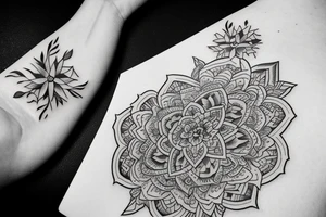 matching tattoo with sister tattoo idea