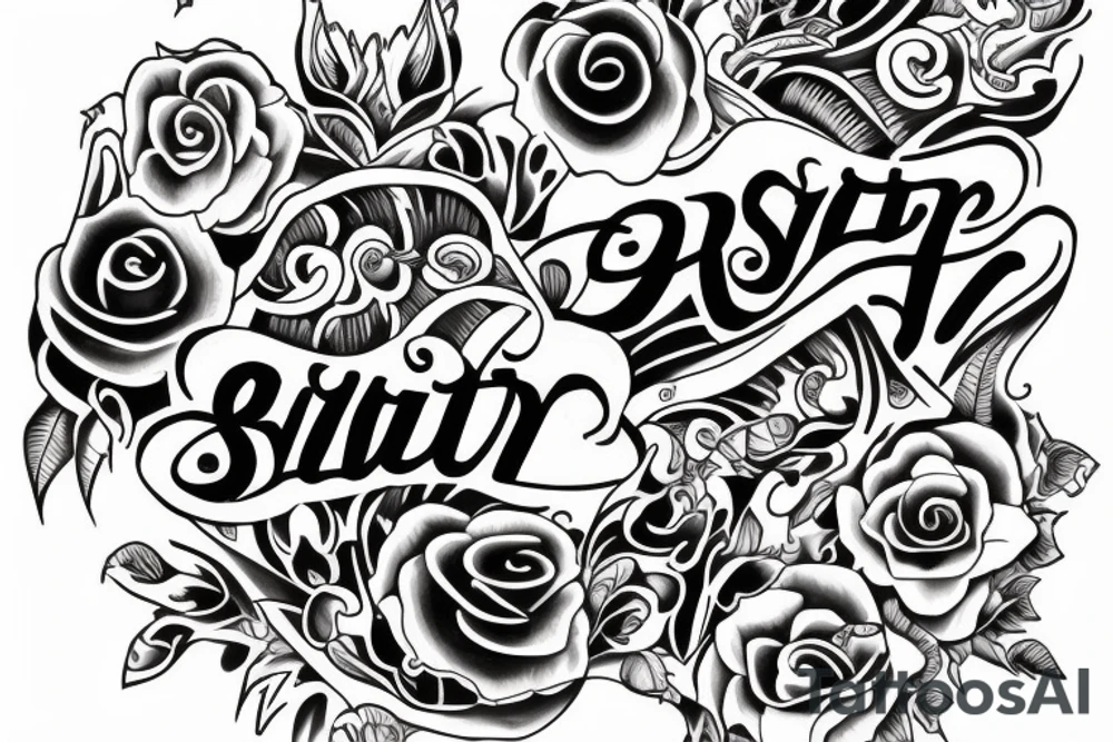 matching tattoo with sister tattoo idea