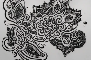 matching tattoo with sister henna tattoo idea