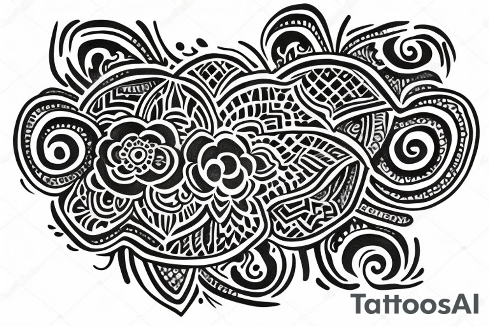 matching tattoo with sister henna tattoo idea