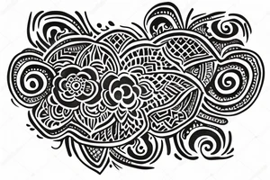 matching tattoo with sister henna tattoo idea