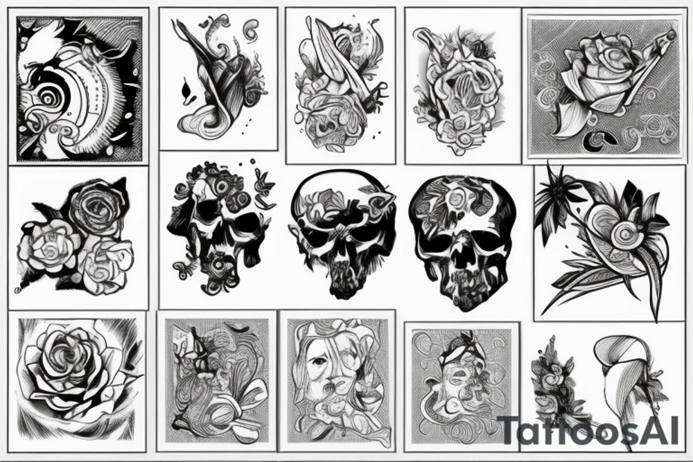 falling tattoo idea