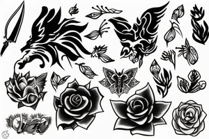 falling tattoo idea