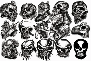 Doomslayer tattoo tattoo idea