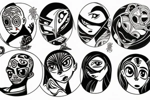 Aang inside circle tattoo idea