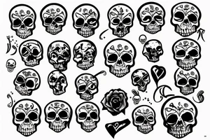 Deo in skull tattoo idea