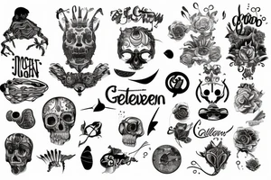 A Text that says geschwoben tattoo idea