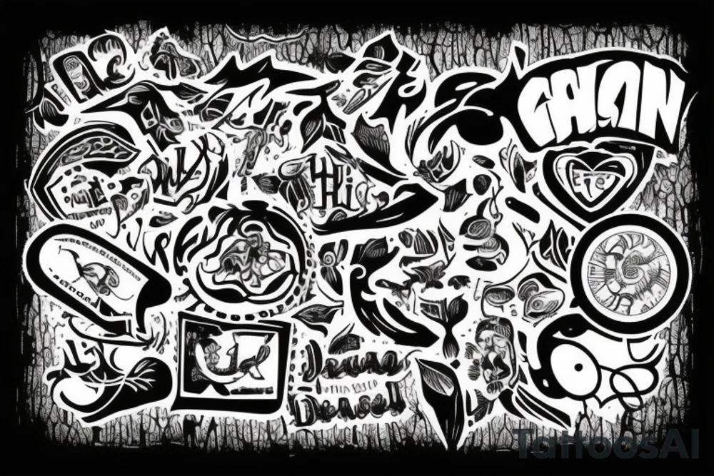 A Text that says geschwoben tattoo idea