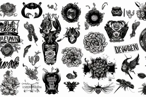 A Text that says geschwoben tattoo idea