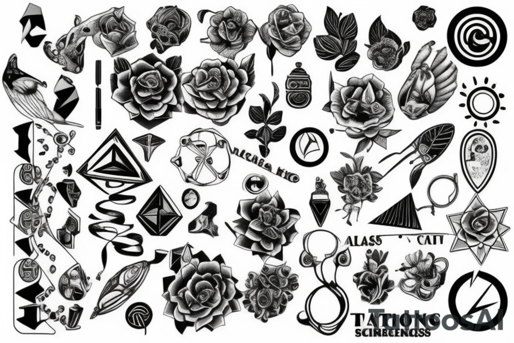 intellectual, scientific, classy, distinct tattoo idea