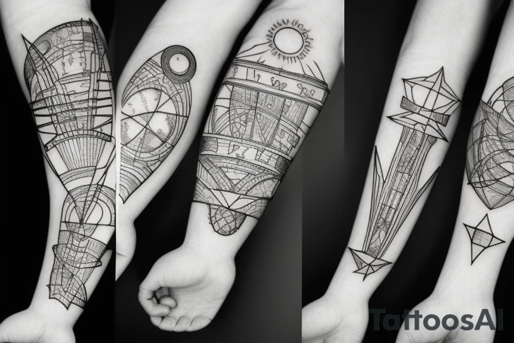 intellectual, scientific, classy, astronomy tattoo idea
