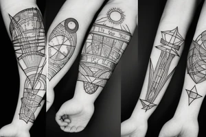 intellectual, scientific, classy, astronomy tattoo idea